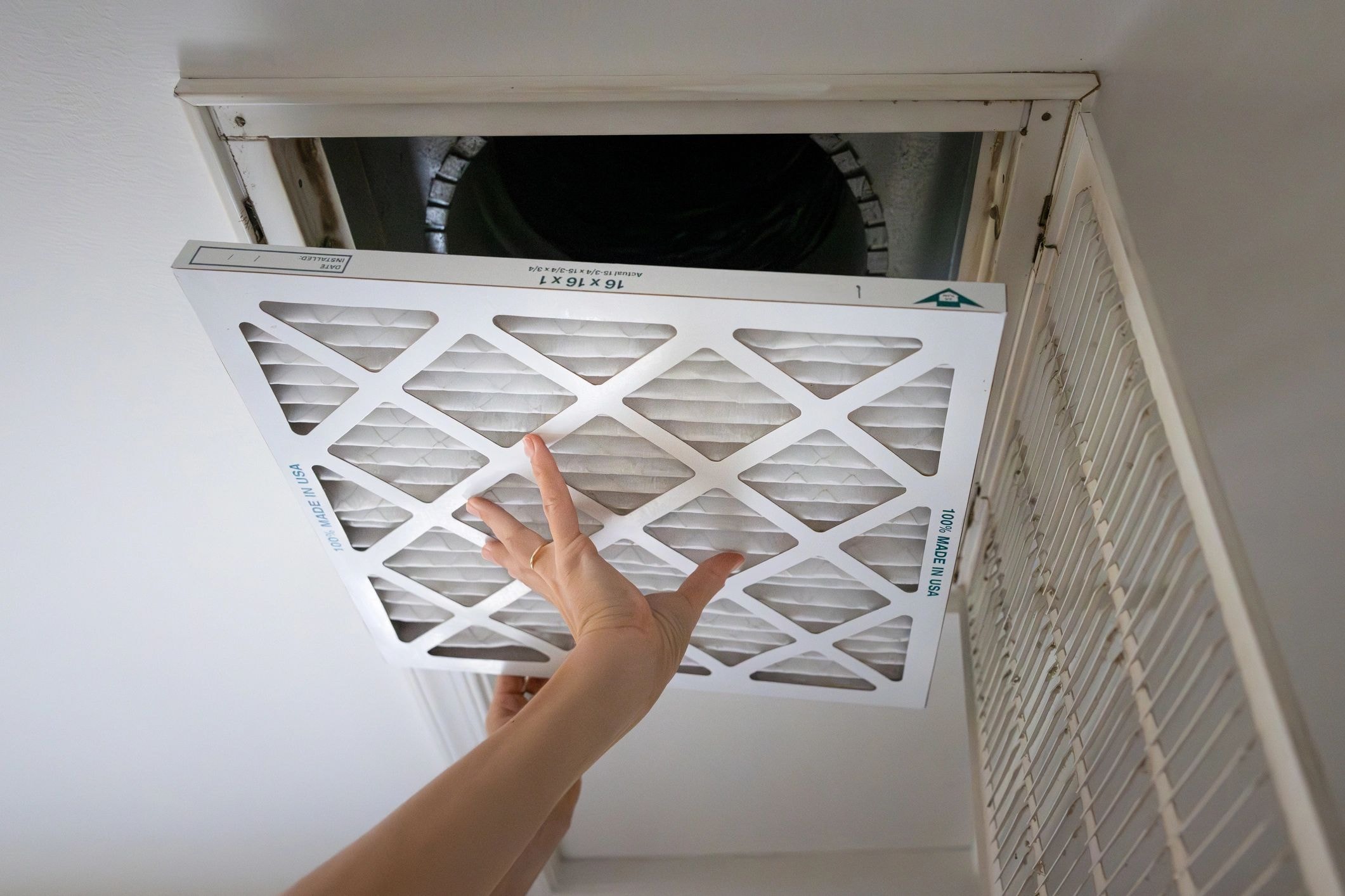 HVAC technician at work